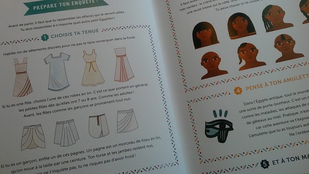 détails vie quotidienne livre énigme panique en égypte p4