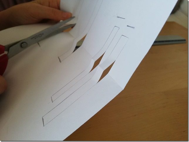 Découper lignes support pop-up